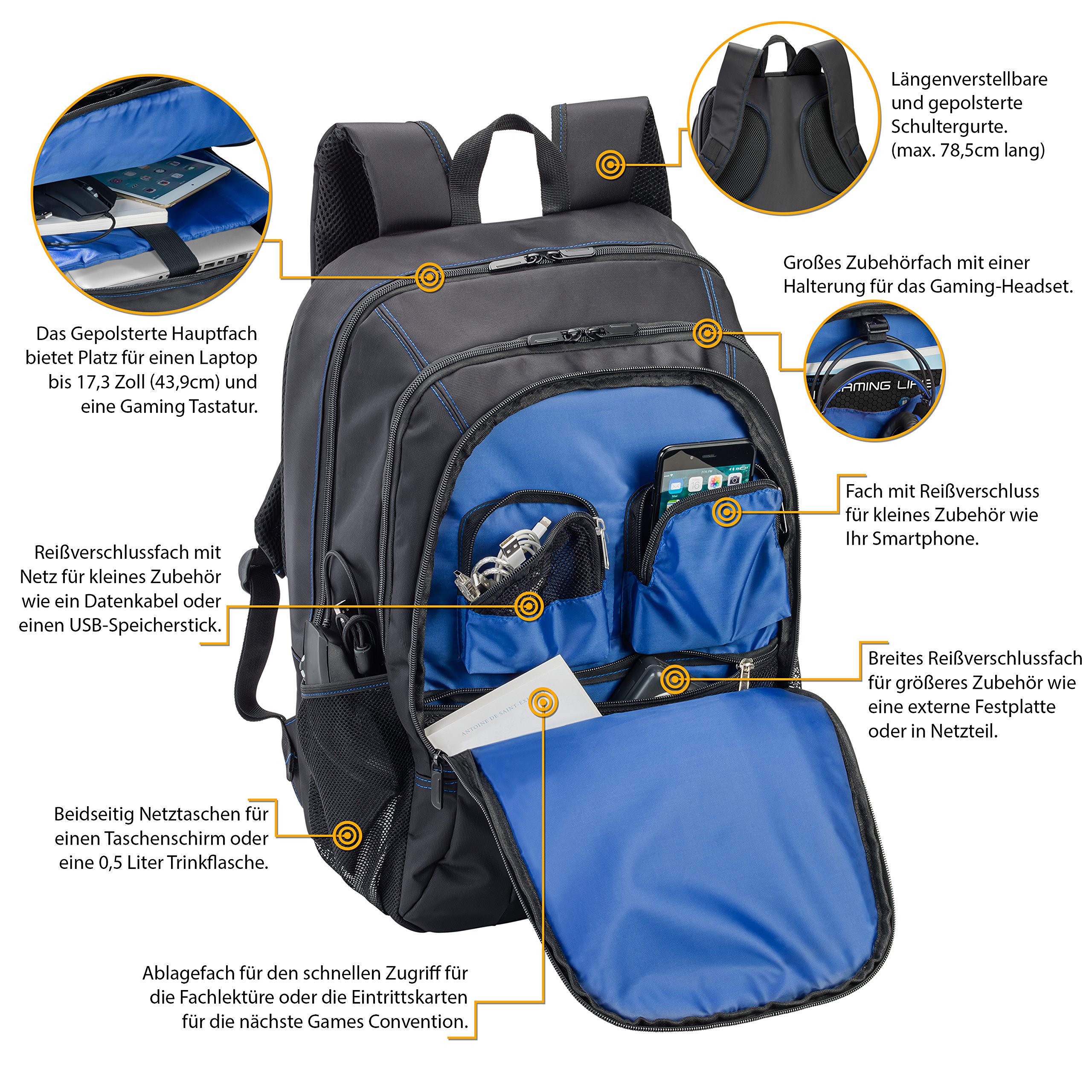 Pedea Sac à dos pour ordinateur portable First One