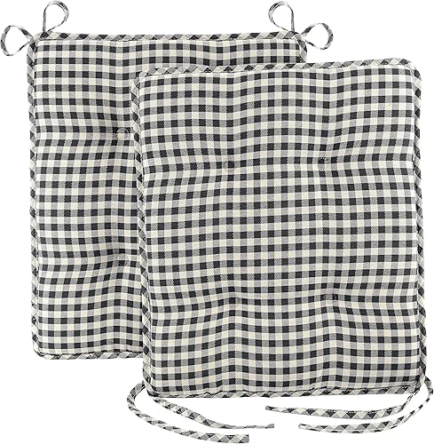 Miniatura 2 de Klear Vu Juego de cojines para sillas mecedoras para porche al aire libre, adecuados para balancines de sala de estar, elegantes almohadillas de