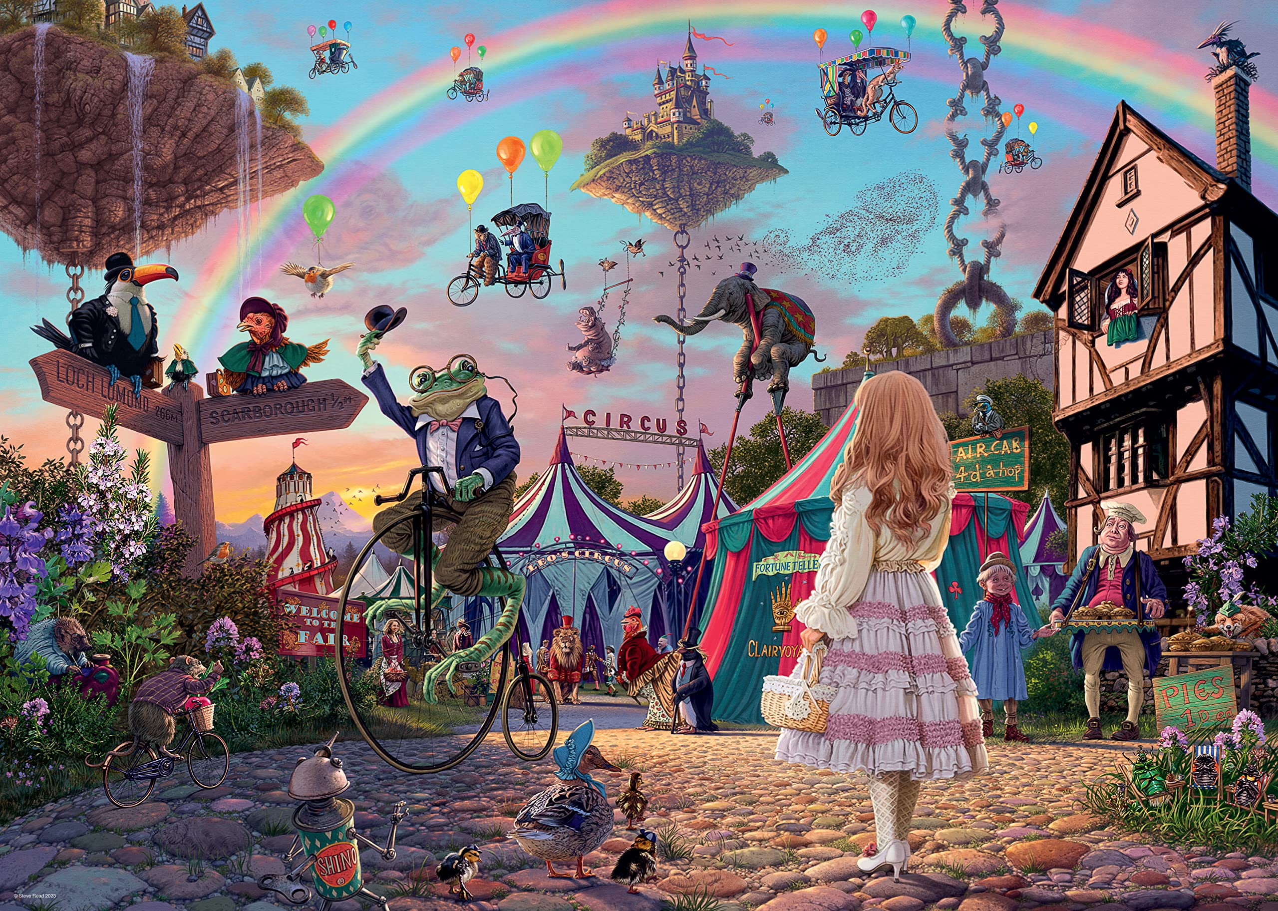 Ravensburger Jigsaw Puzzle - Look & Find - Enchanted Circus - 1000 Pieces