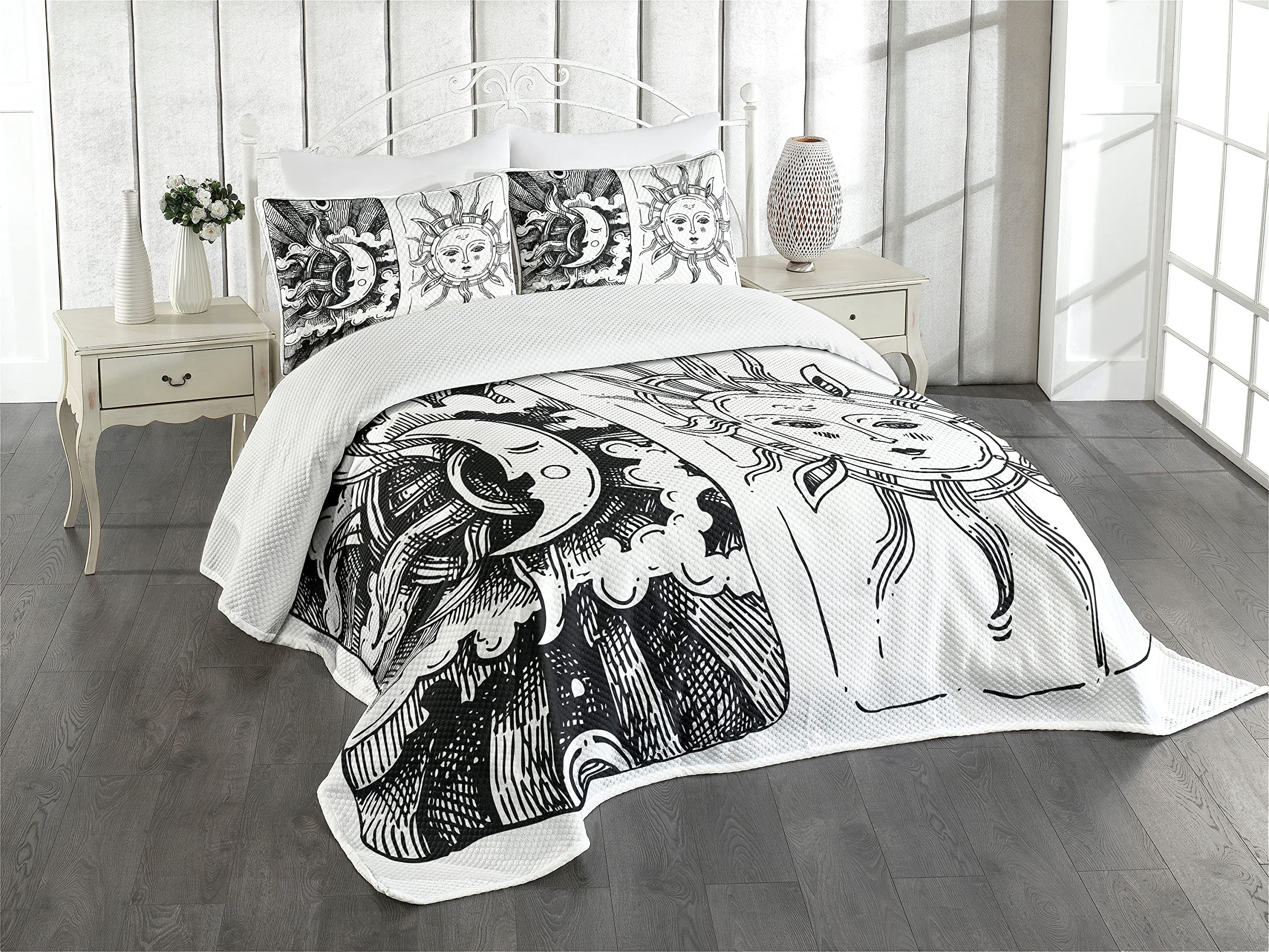 Colcha Sun and Moon para crear un ambiente bohemio y relajante en habitaciones modernas