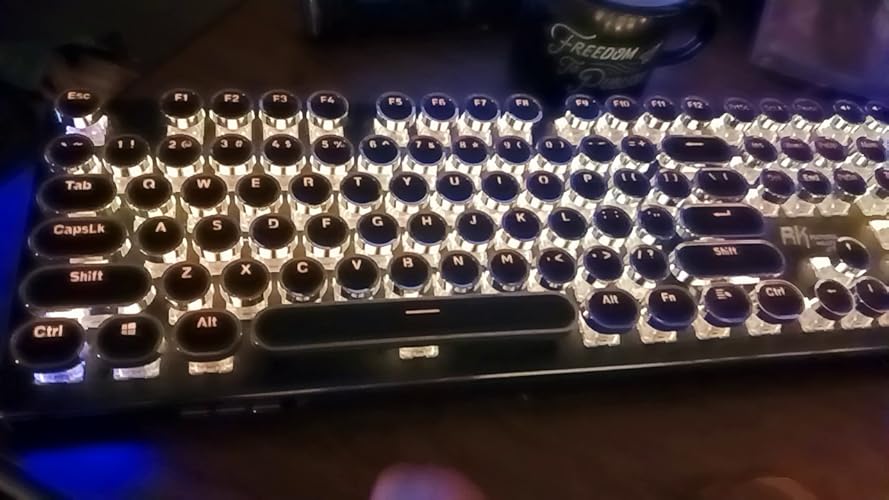 RK Royal Kludge Retro Typewriter Style Mechanical Keyboard