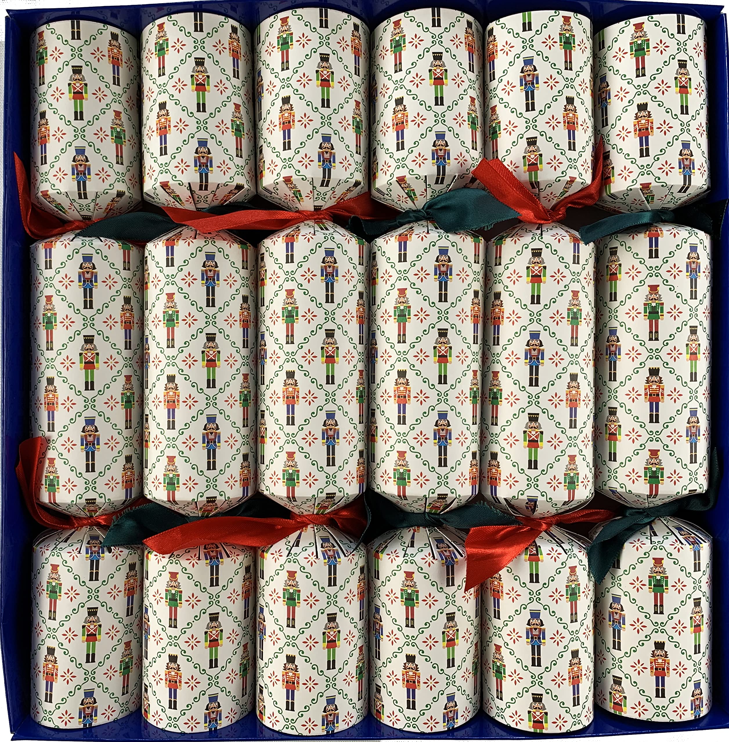 Fill Your Own Christmas Crackers, Set of 12, Nutcracker Design