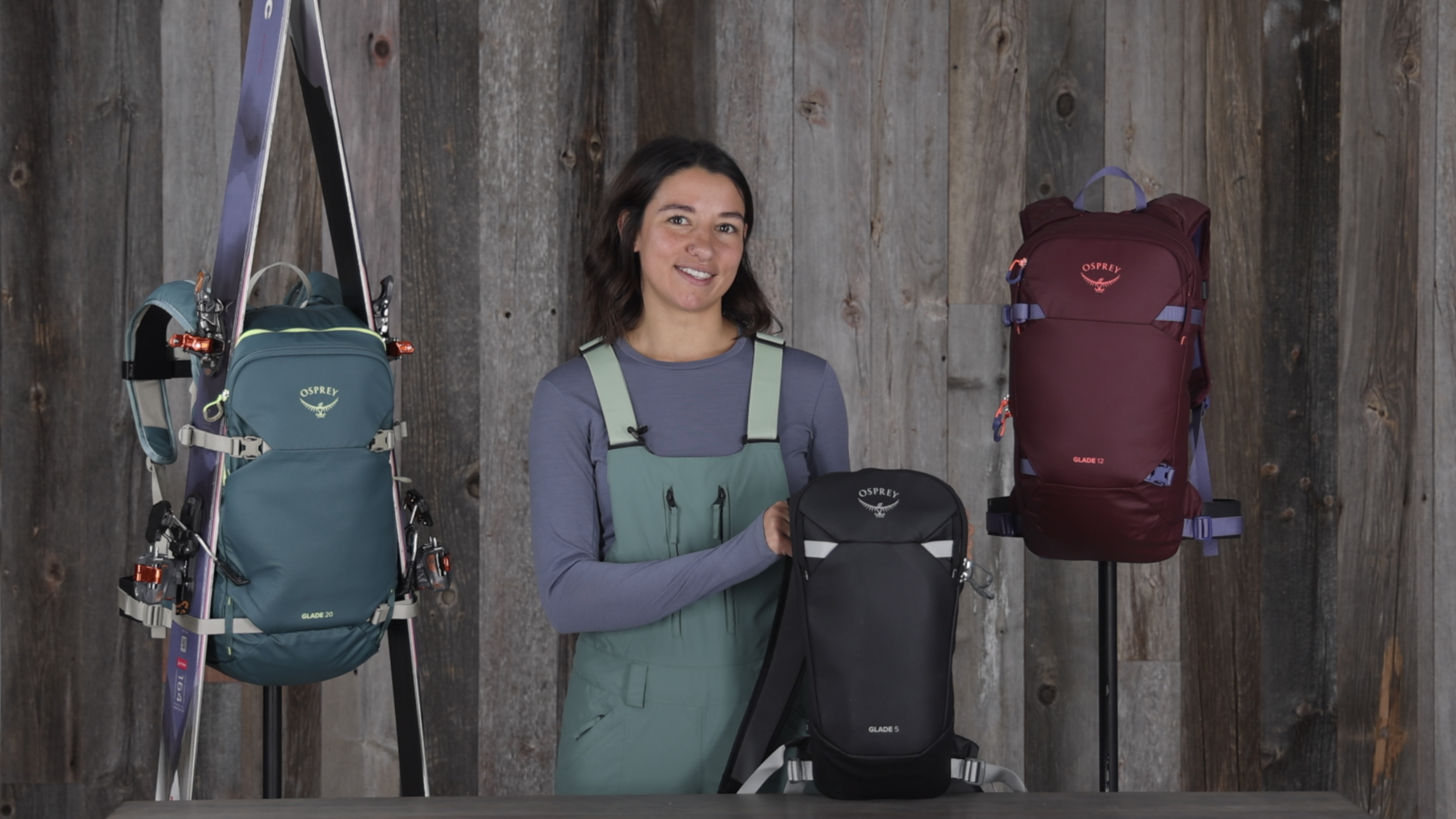 Osprey Glade 20L Ski and Snowboard Backpack with Hydraulics 2.5L Water Reservoir