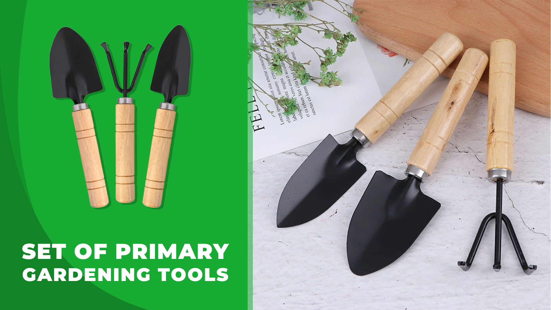 AKOOSY 5 Pièces Set De Mini Outils De Plantation Ergonomiques