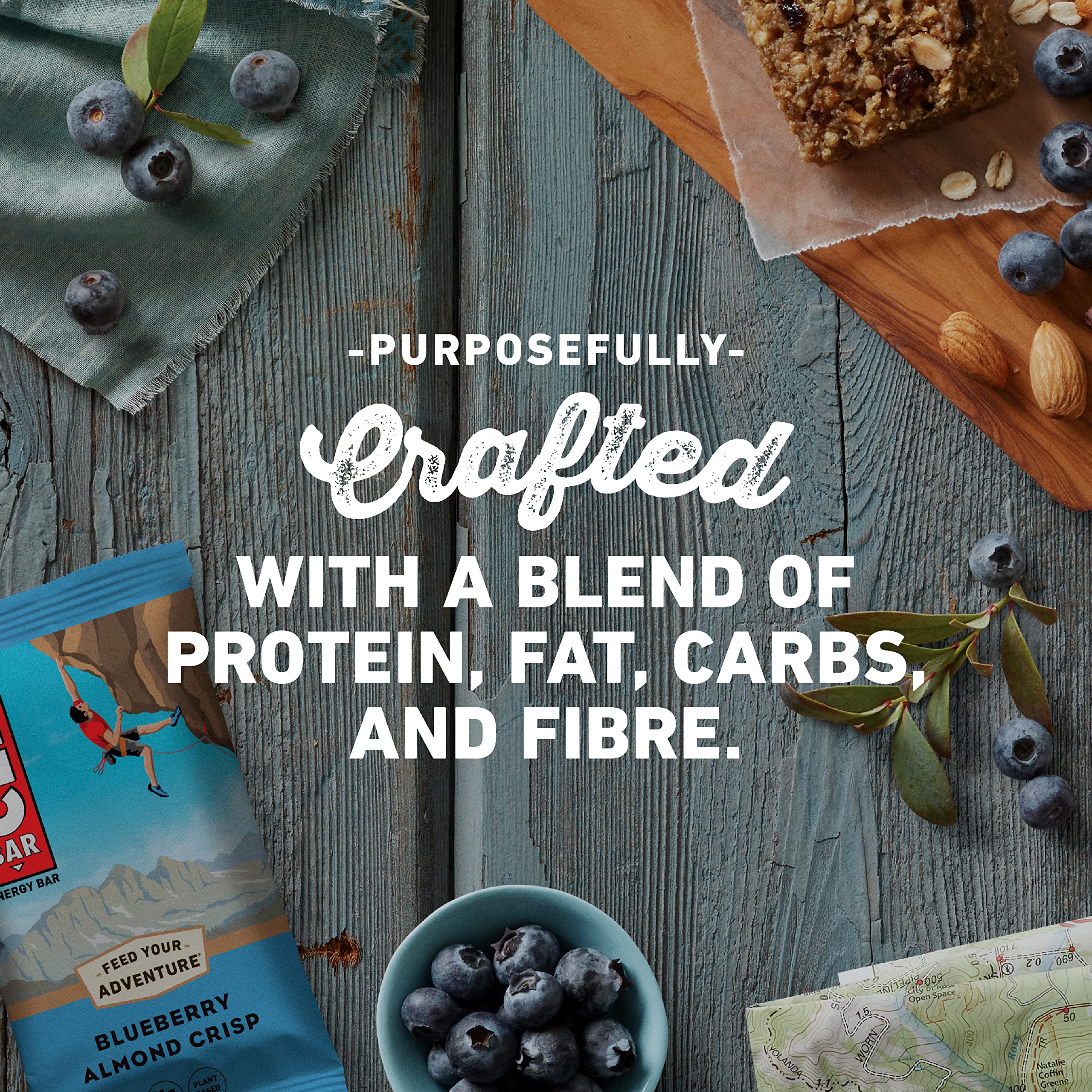 CLIF Bar Blueberry Crisp, 12x68g