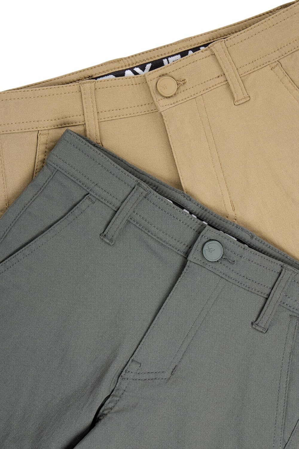 X RAY 2 Pack Boys (2T - 18) Regular Fit Stretch Chino Short, Kids Flat Front Casual Dress Shorts
