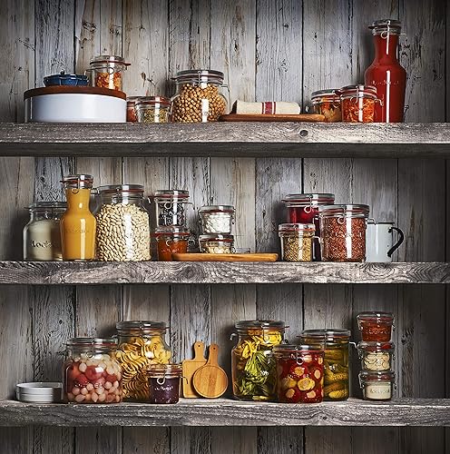 Miniatura 9 de Luigi Bormioli Lock-Eat Juego de 3 tarros (juego de 3): innovadora tapa de cristal, fácil de cerrar, fácil de abrir, apto para lavavajillas,