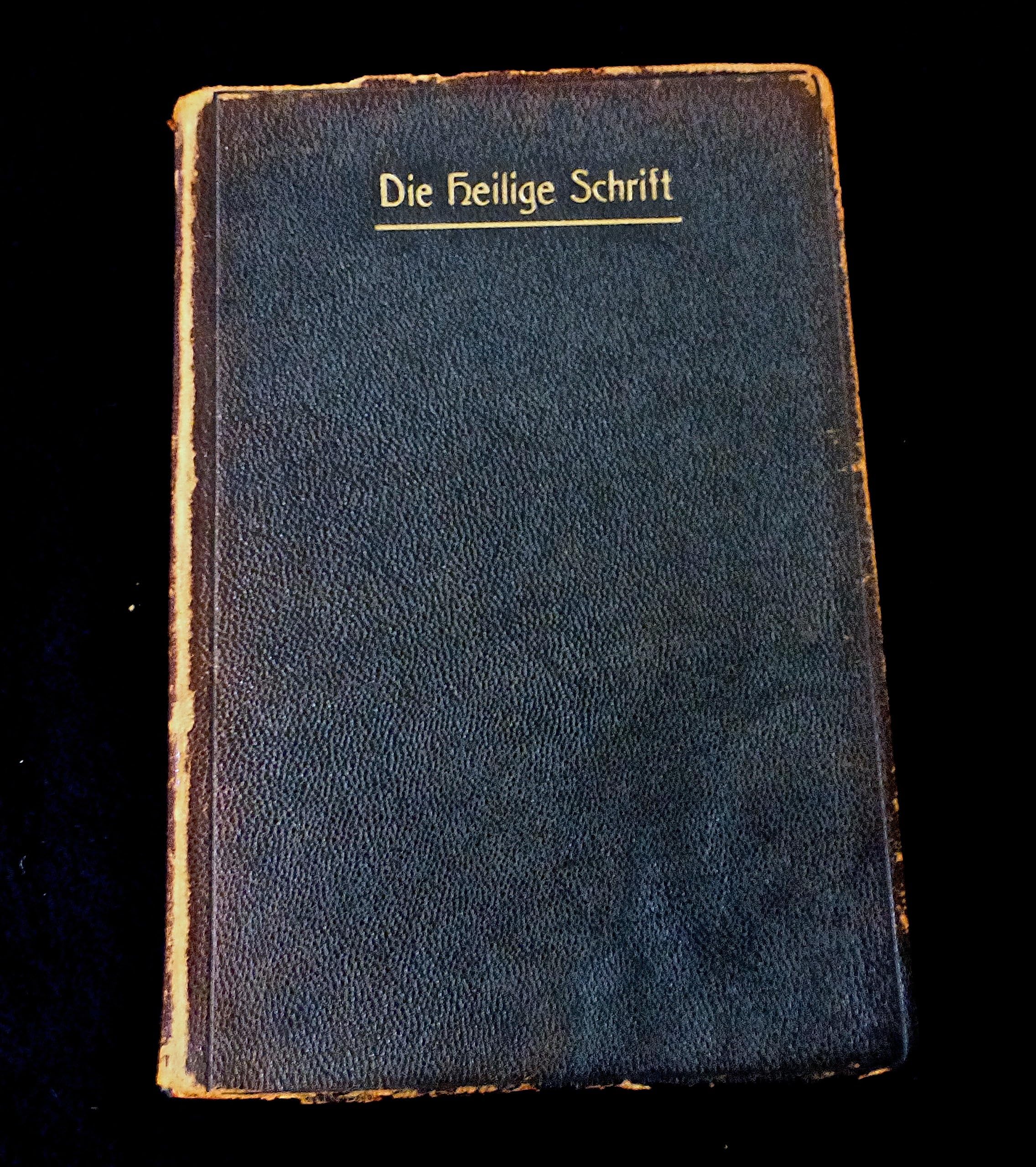 Black Leather 1910 Martin Luther's translation of the Holy Bible in German; Die Bibel Heilige Schrift Alten und Neun Testamens noch ber beutifchen unberfetjung D. Martin Luthers