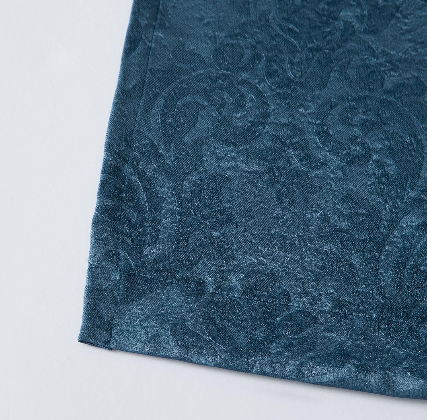 LinenZone Pair of Blue Teal Bedroom Curtains. These Modern Decor Black Out Curtains are Great Choice as Bedroom Window Curtains or Nursery Blackout Curtains. (Evelyn 54 x 63 Teal)