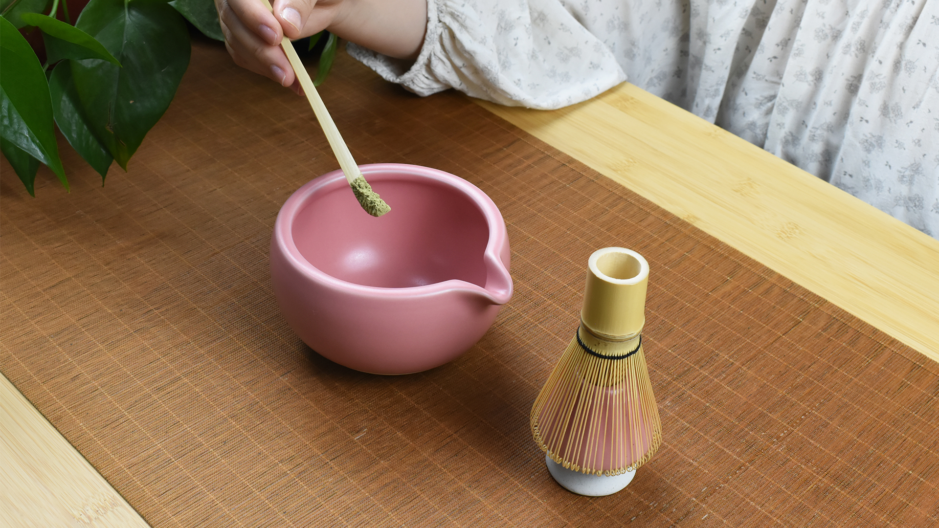 Artcome Bluestone Glaze Matcha Kit for Japanese Tea Ceremony, Bowl with Spout, Whisk, Tea Cup, Matcha Powder Strainer, Matcha Tea Set for Making Usucha, Koicha and Matcha