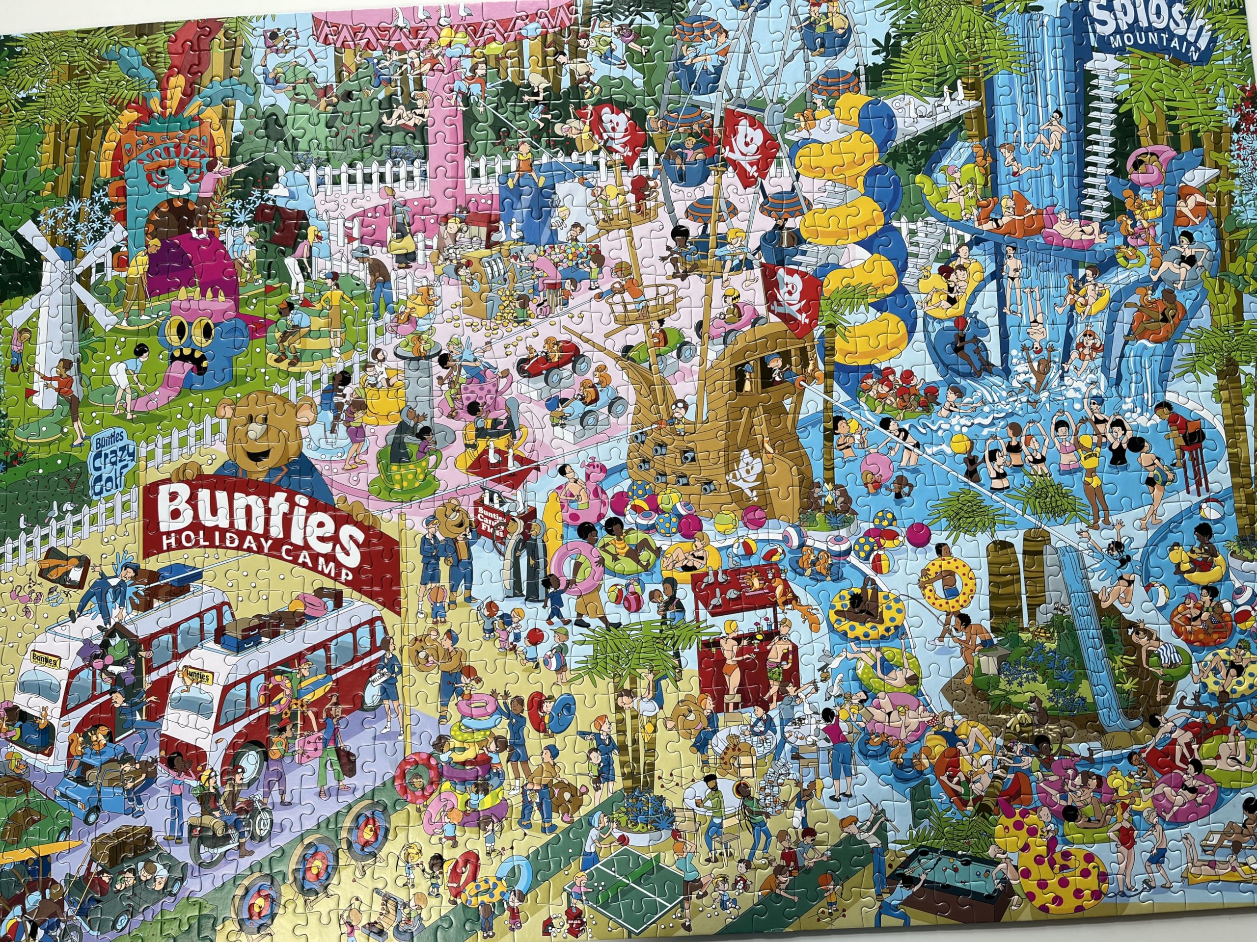 Gibsons Trouble in Paradise 1000 Piece Jigsaw Puzzle for Adults, Hilarious Holiday Park Humour Puzzle by Andy Tudor - Image 4