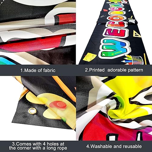 Miniatura 3 de KatchOn, Cartel de bienvenida de regreso a la escuela, Xtralarge, 120 x 20 pulgadas, letrero de regreso a la escuela, decoración de aula, letrero