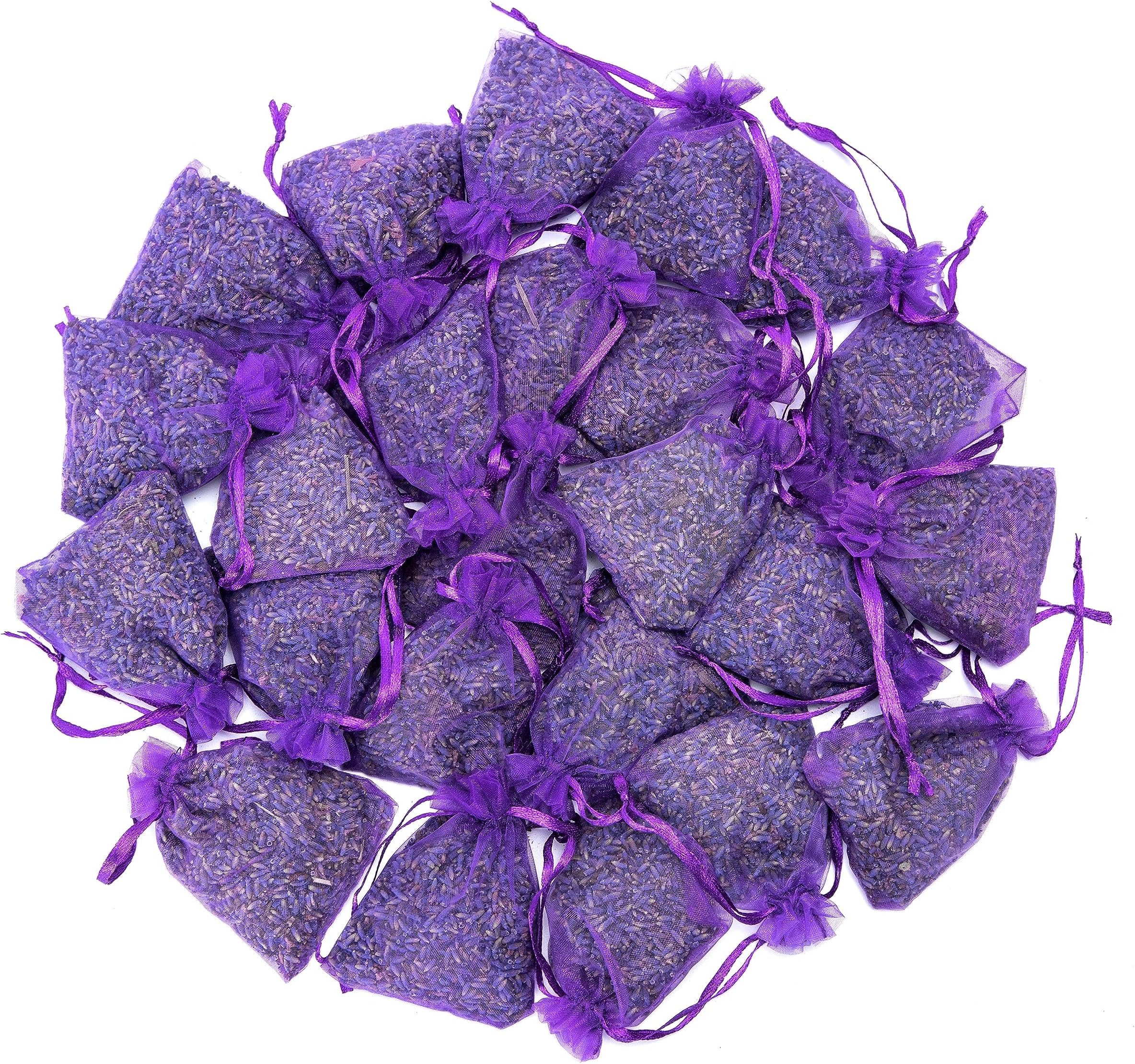 French Sachets for Drawers and Closets Fresh Scents, Home Fragrance Sachet, Pack of 24, Purple, LV-S-C-24-1