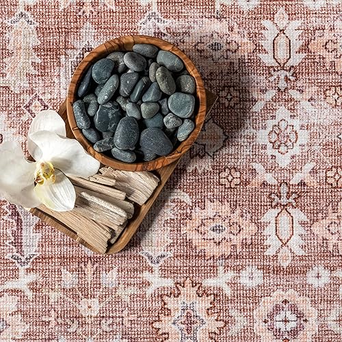 Miniatura 9 de nuLOOM Alfombra protectora contra salpicaduras de 5 x 8 pies, lavable a máquina, con superficie impermeable a prueba de derrames, parte trasera