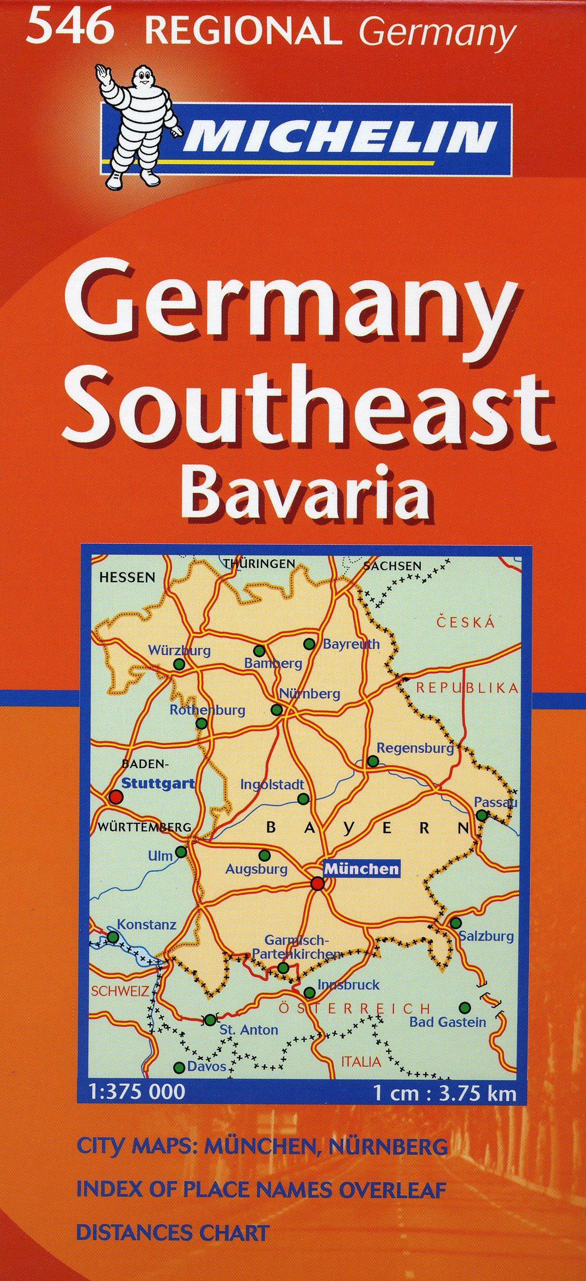 Mapa Regional Germany Southeast Bavaria: No. 546 (Mapas National)