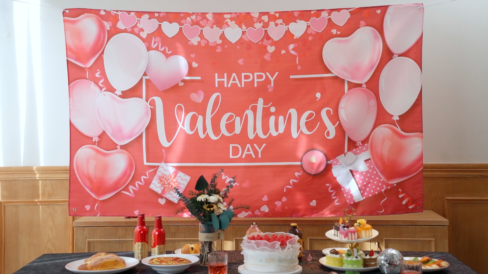 Amazon.com : Sumind Happy Valentine's Day Backdrop Valentines