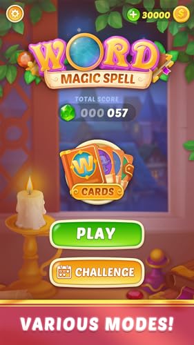Word Magic Spell - Brain training cross connect search word puzzle game