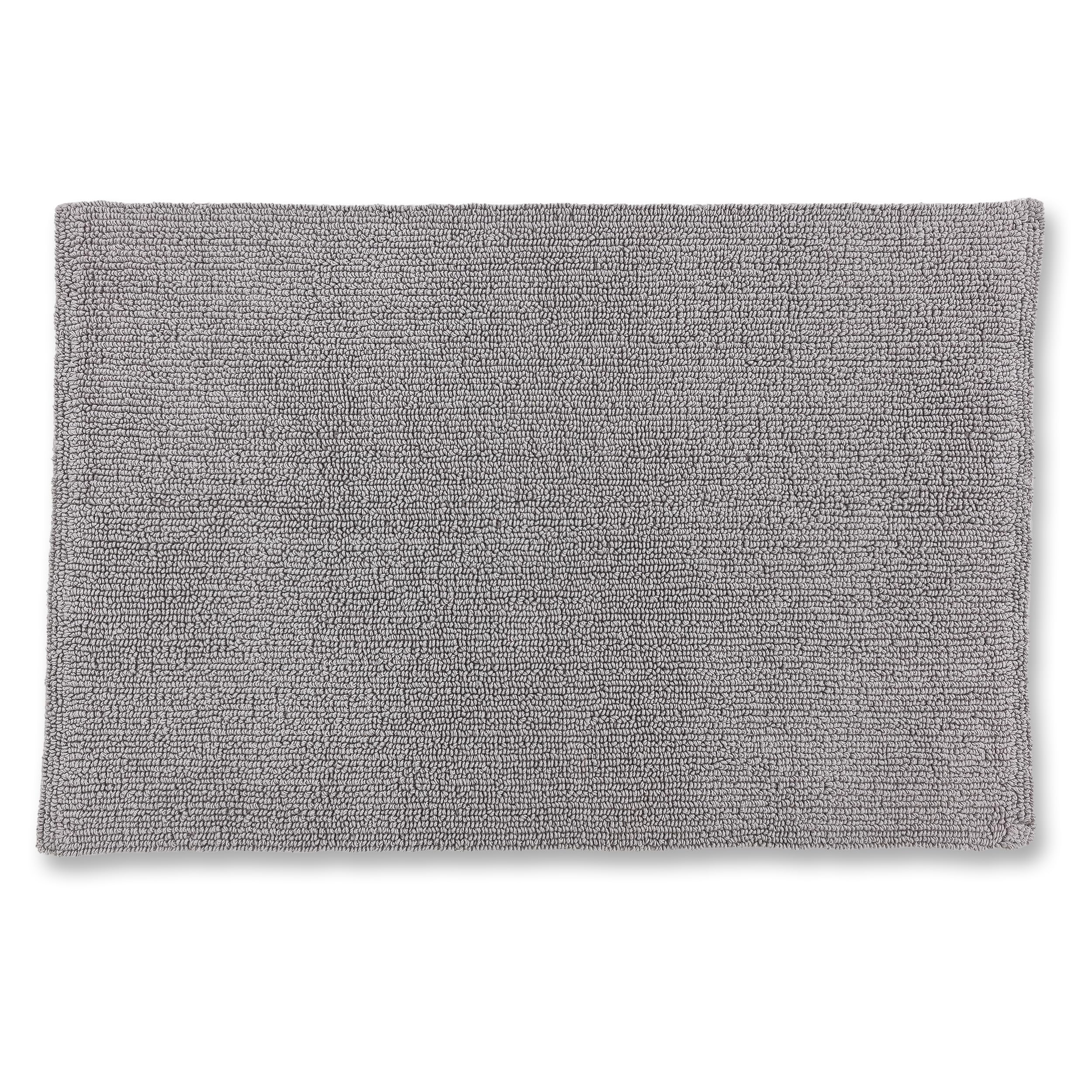 Collezione Schöner Wohnen Tappeto da bagno 60 x 90 cm - reversibile - lavabile - 100% cotone - monocolore - grigio chiaro