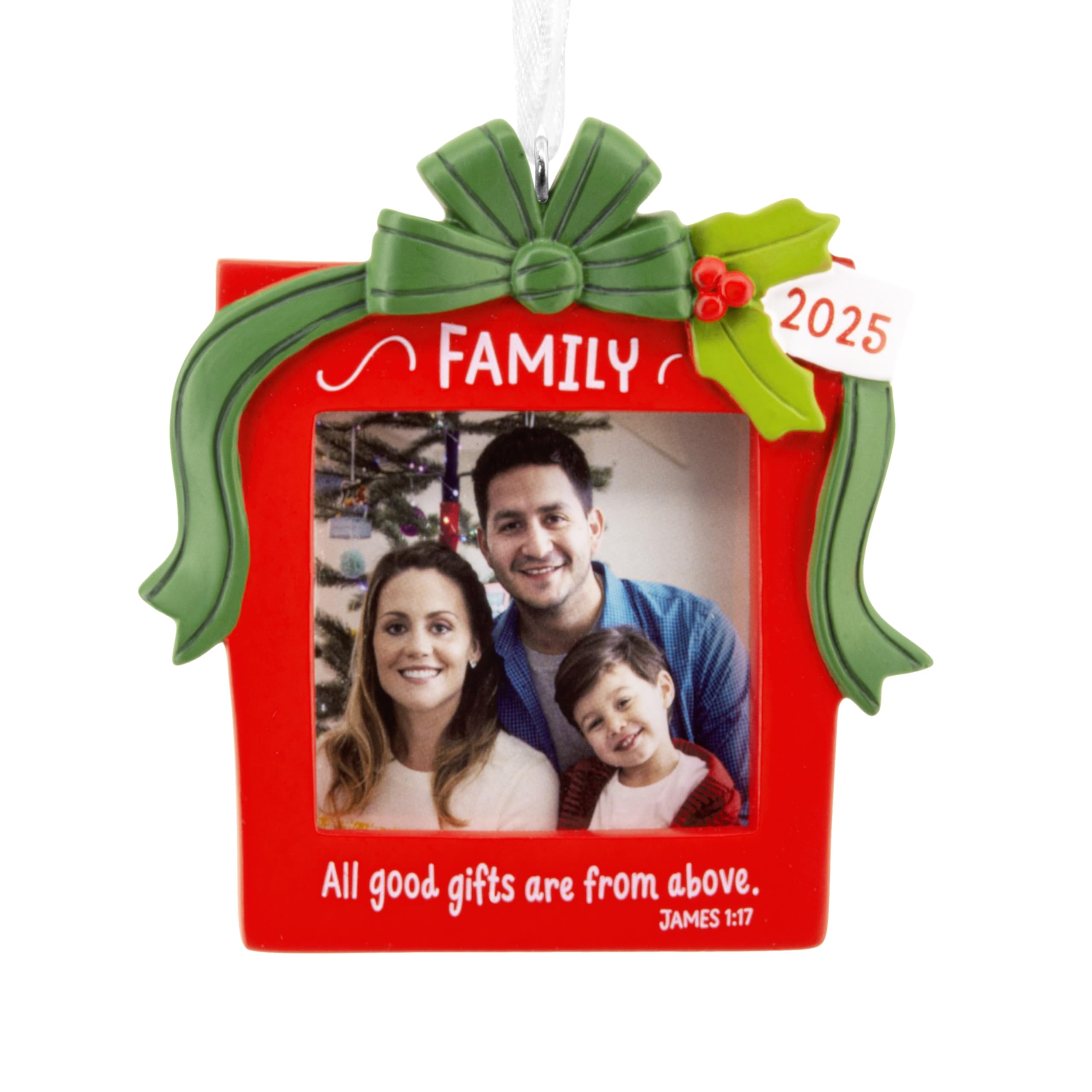 Hallmark Dayspring Family Religious 2025 Photo Frame Christmas Ornament