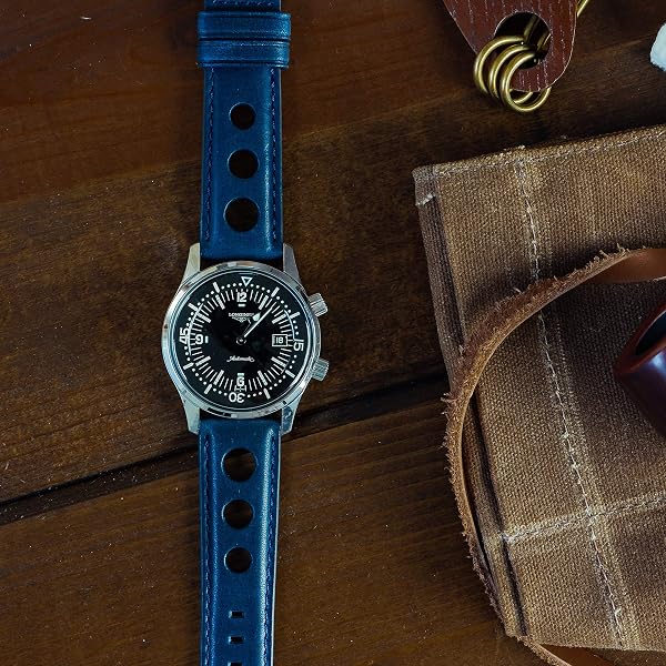 Barton Racing & Rally Horween Leather Straps with Integrated Quick Release Spring Bars - Watch Bands - 4