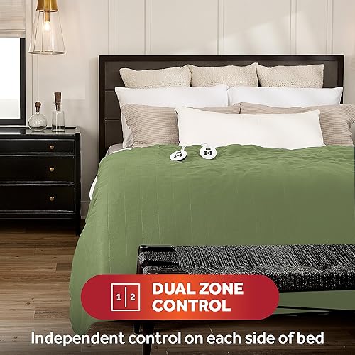 Miniatura 5 de Sunbeam cobija acolchada con forro polar con controlador EasySet Pro