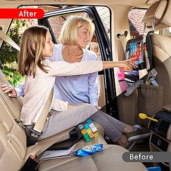 Back Seat Car Organizer Premium Car Backseat Organizer With Touch Screen Tablet Back Seat Organizer For Kids