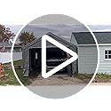 13x25 Ft Carport with 10 Sandbags, Car Port with 220g PE Tarp, 2 Roll-Up Doors, and 4 Windows, for Full-Size Pickups, Bass Boats, Tractors, and SUVs, Gray