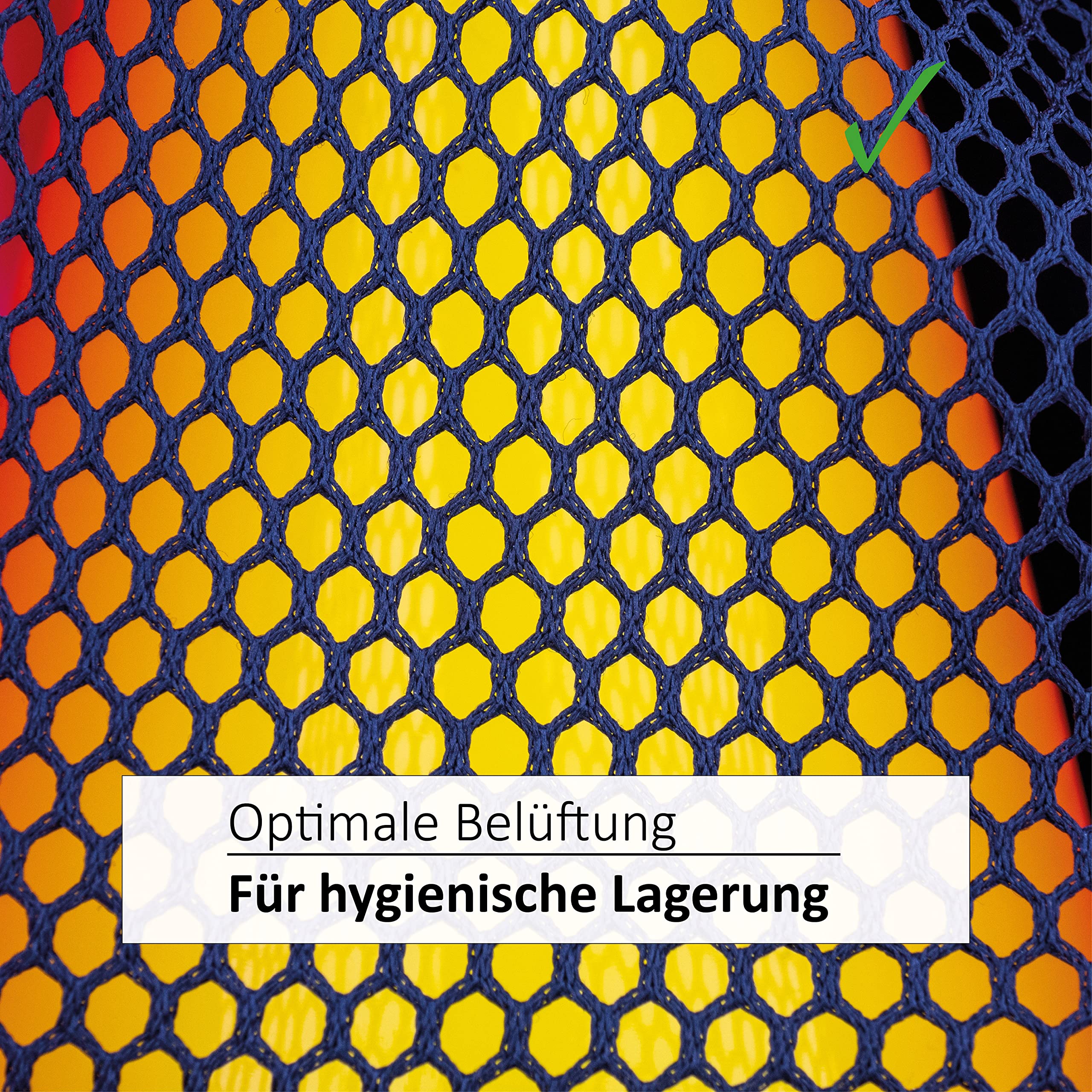 Vinex - 20er Pylonen-Set + Tragetasche, 23cm hoche Sport-Hütchen für Hunde- & Pferdesport, Dualgassen, Training, Markierungskegel für innen & außen, robust & transportabel, Gelb/Blau