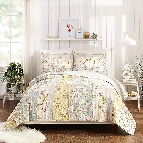 Jessica Simpson Mels Quilt, King SHAM, Azul