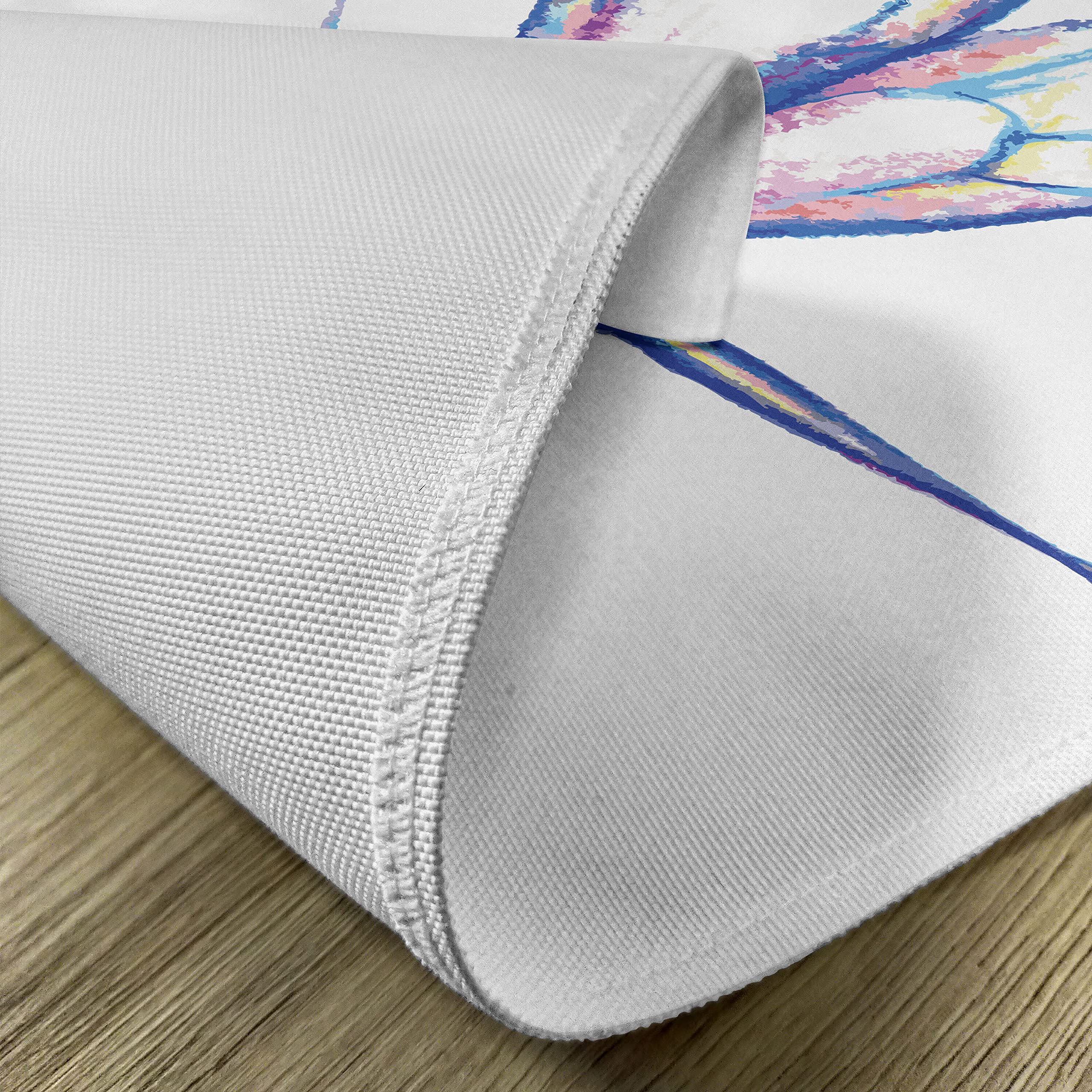 ABAKUHAUS Entomologia Tovaglietta Americana Set di 4, Stripes e libellule, Tovagliette in Tessuto Lavabile per Tavolo da Pranzo Cena, Ceil Blue Violet Blu