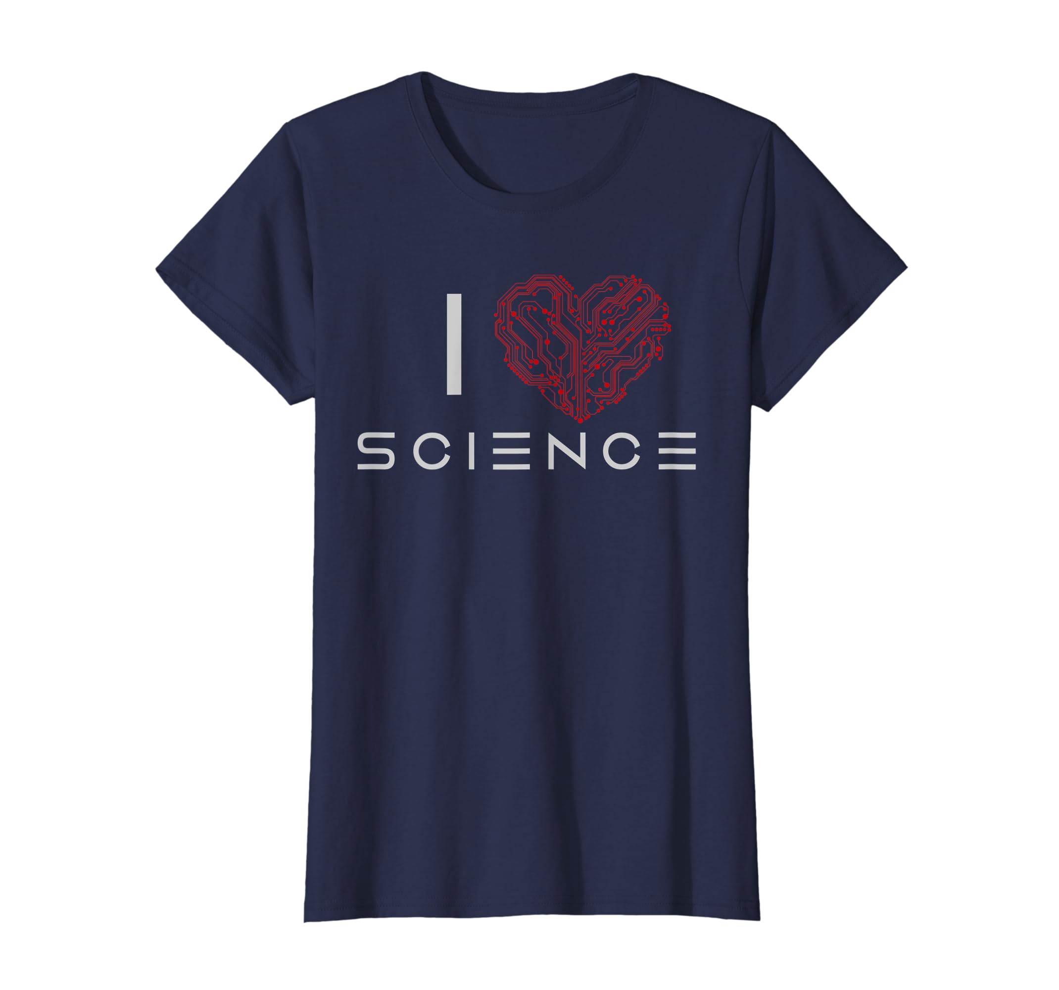 ... Heart Amazon.com: T Love Science Funny Circuit Shirt I Boart