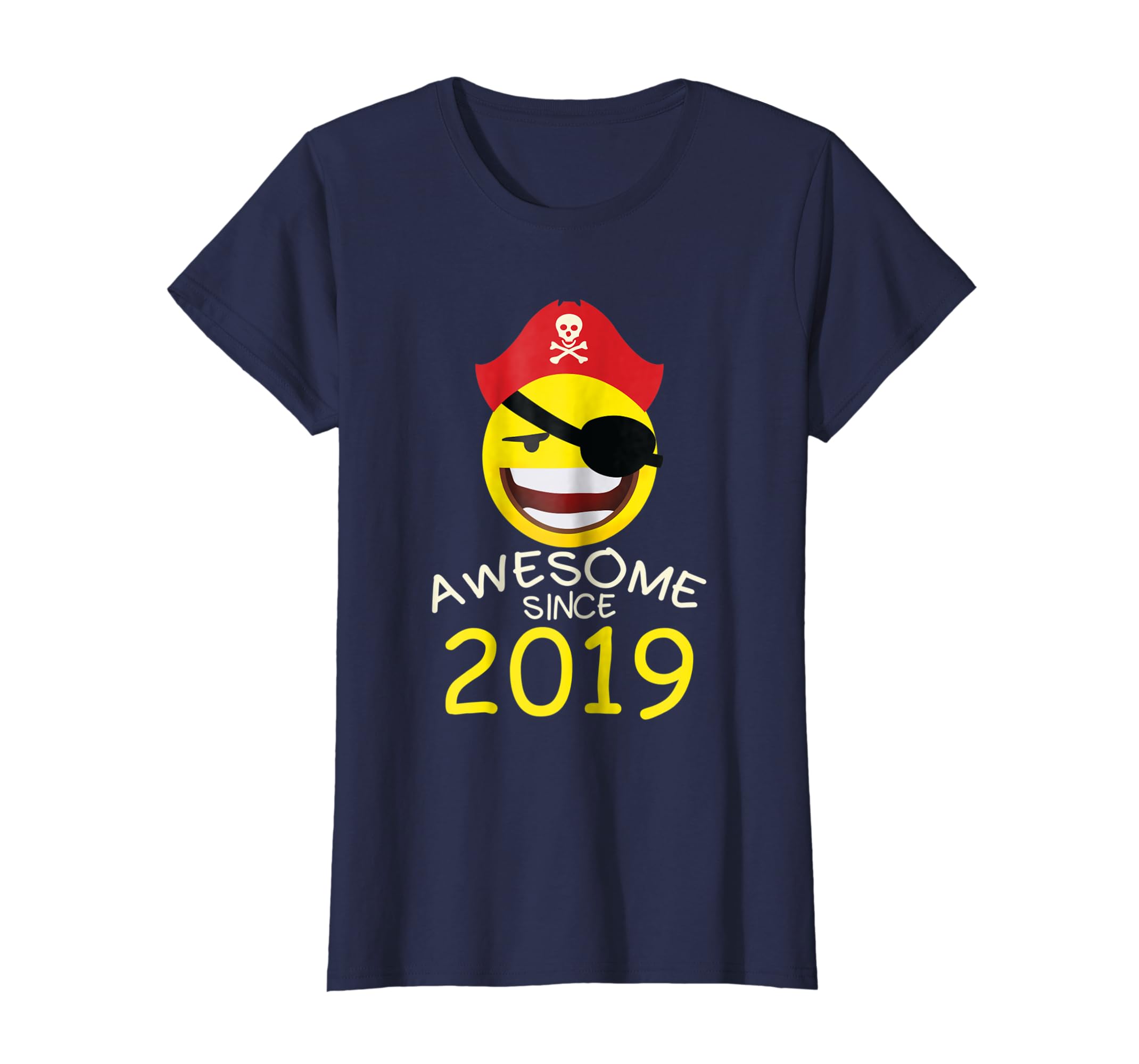 Amazon Com 1st Birthday Years Old Funny 2019 Pirate Emoji T Shirts
