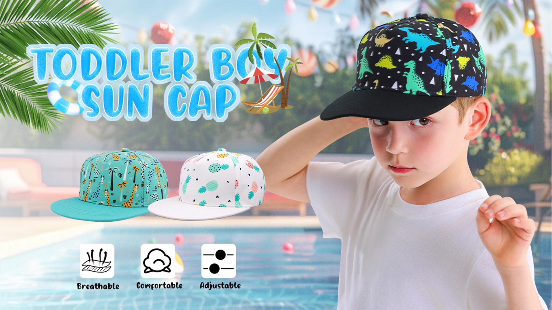 Cars Casquette Baseball Enfant 2 Pièces - Chapeau Ajustable Garçon Fille Plein Air