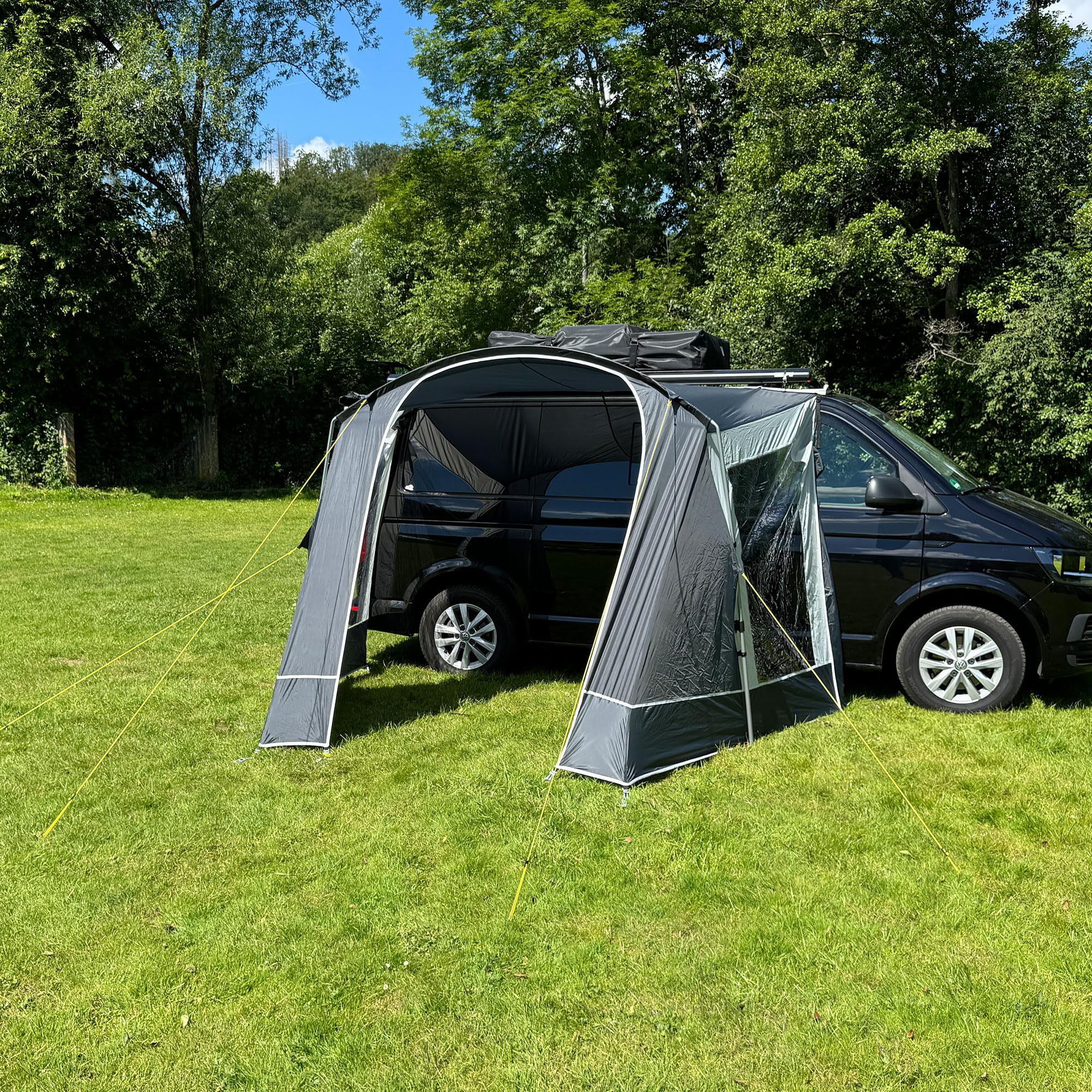 Freizeitschmiede CaliShade 325x220 Bus Sonnensegel mit Seitenwänden Universal Bus Sonnenvordach mit Keder 5+8 mm Sport & Freizeit