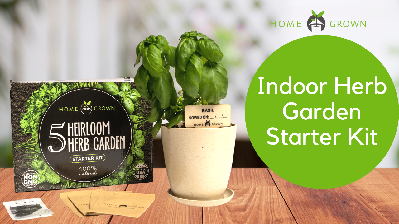 Amazon.com: HOME GROWN Indoor Herb Garden Starter Kit – Complete 5