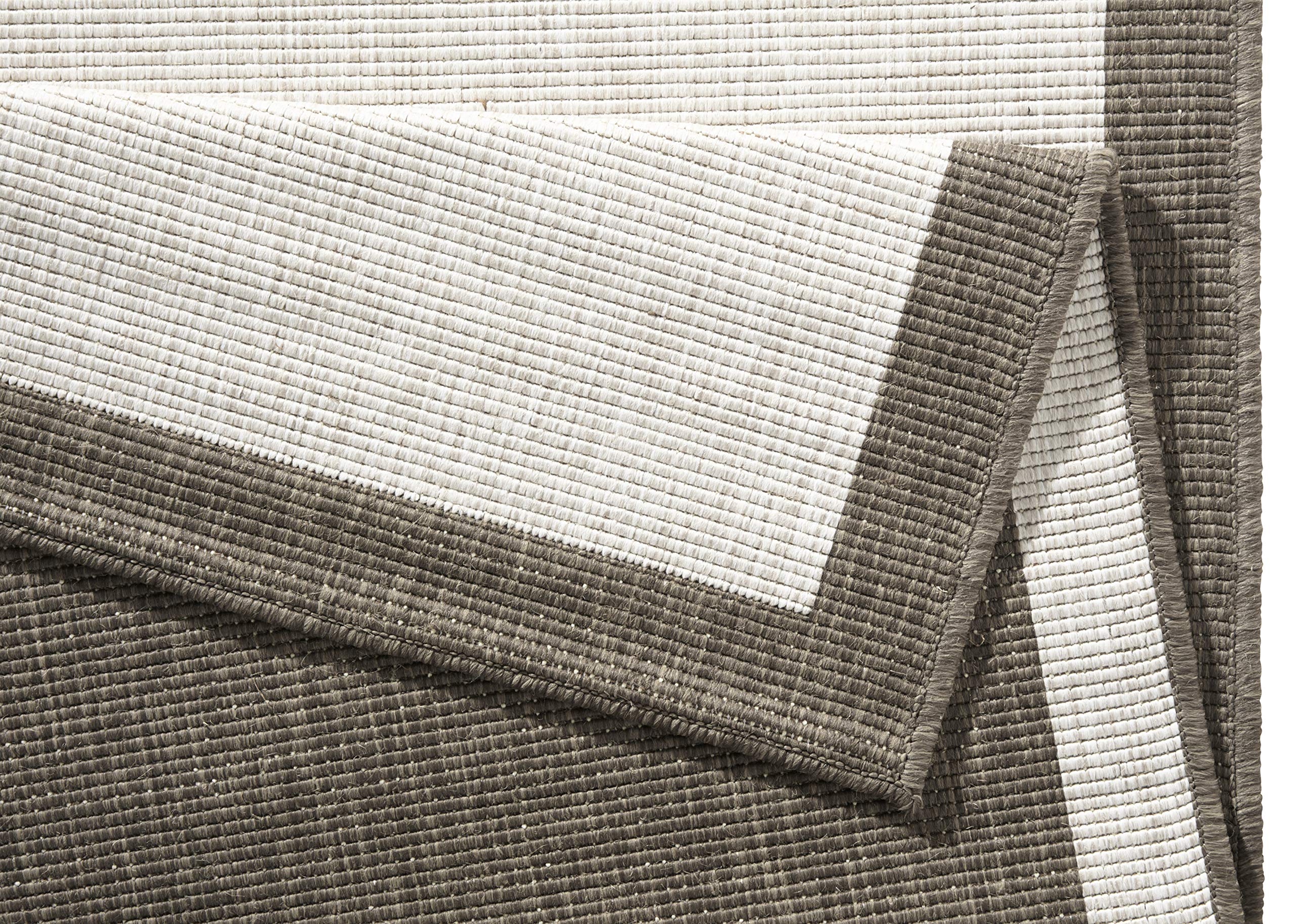 Bougari in- & Outdoor Panama Tapis réversible Marron/crème 80 x 250 cm