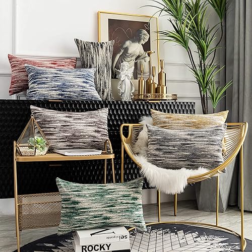 Miniatura 9 de Home Brilliant - Fundas de almohada abstractas con textura