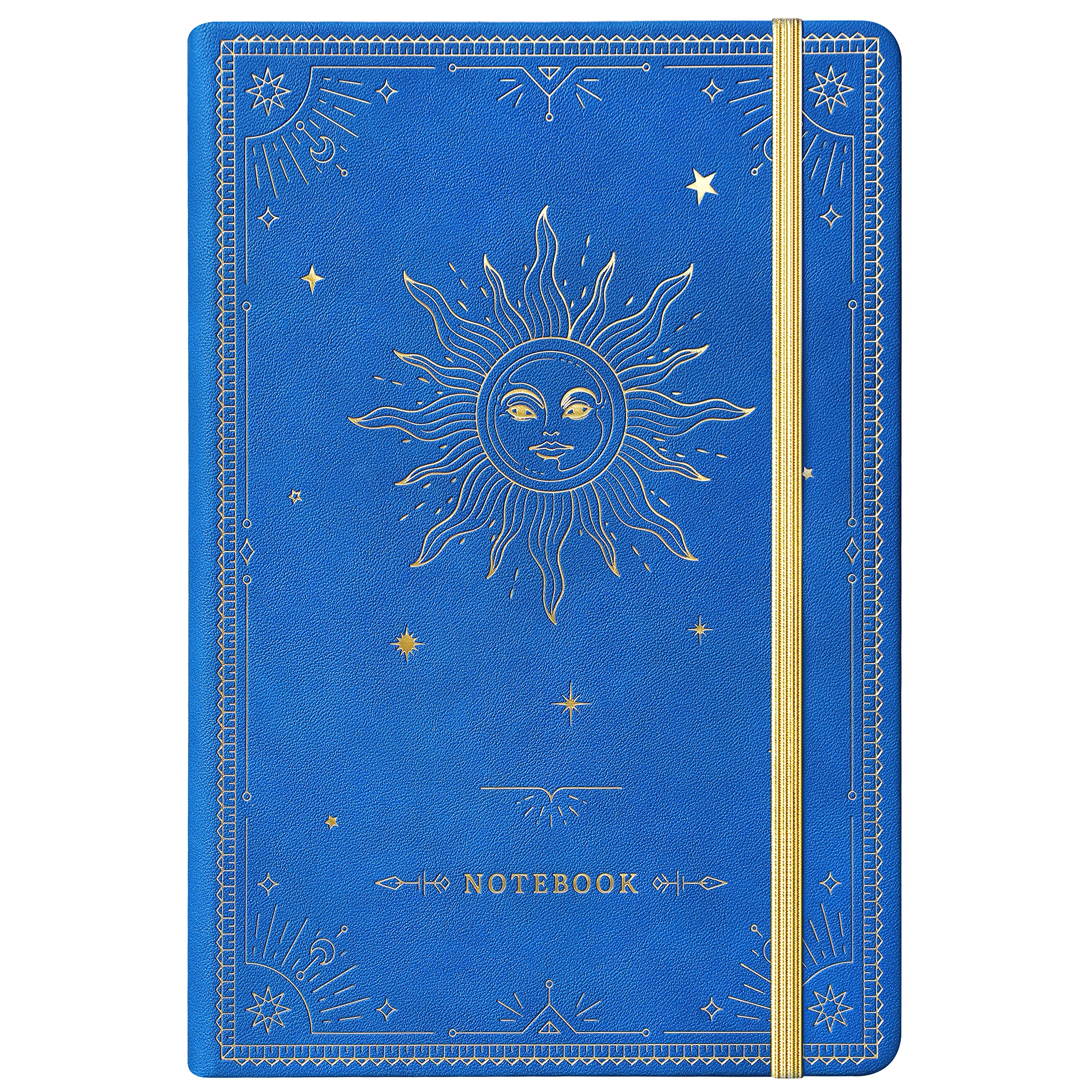 Artfan Ruled Notebook/Journal – Premium Thick Paper Faux Leather Classic Writing Notebook with Pocket + Page Dividers Gifts, Banded, Large, 144 Pages,