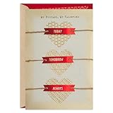 Hallmark Valentine's Day Card for Husband (Three Gold Hearts)