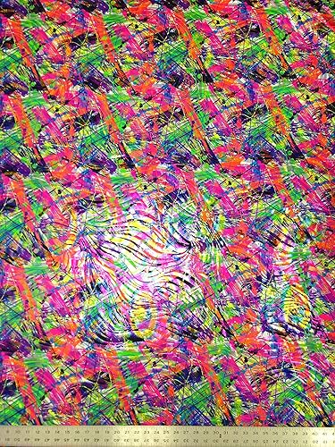 Miniatura 5 de The Yard - Pintura colorida con lámina holográfica de cebra en nailon elástico y elastano