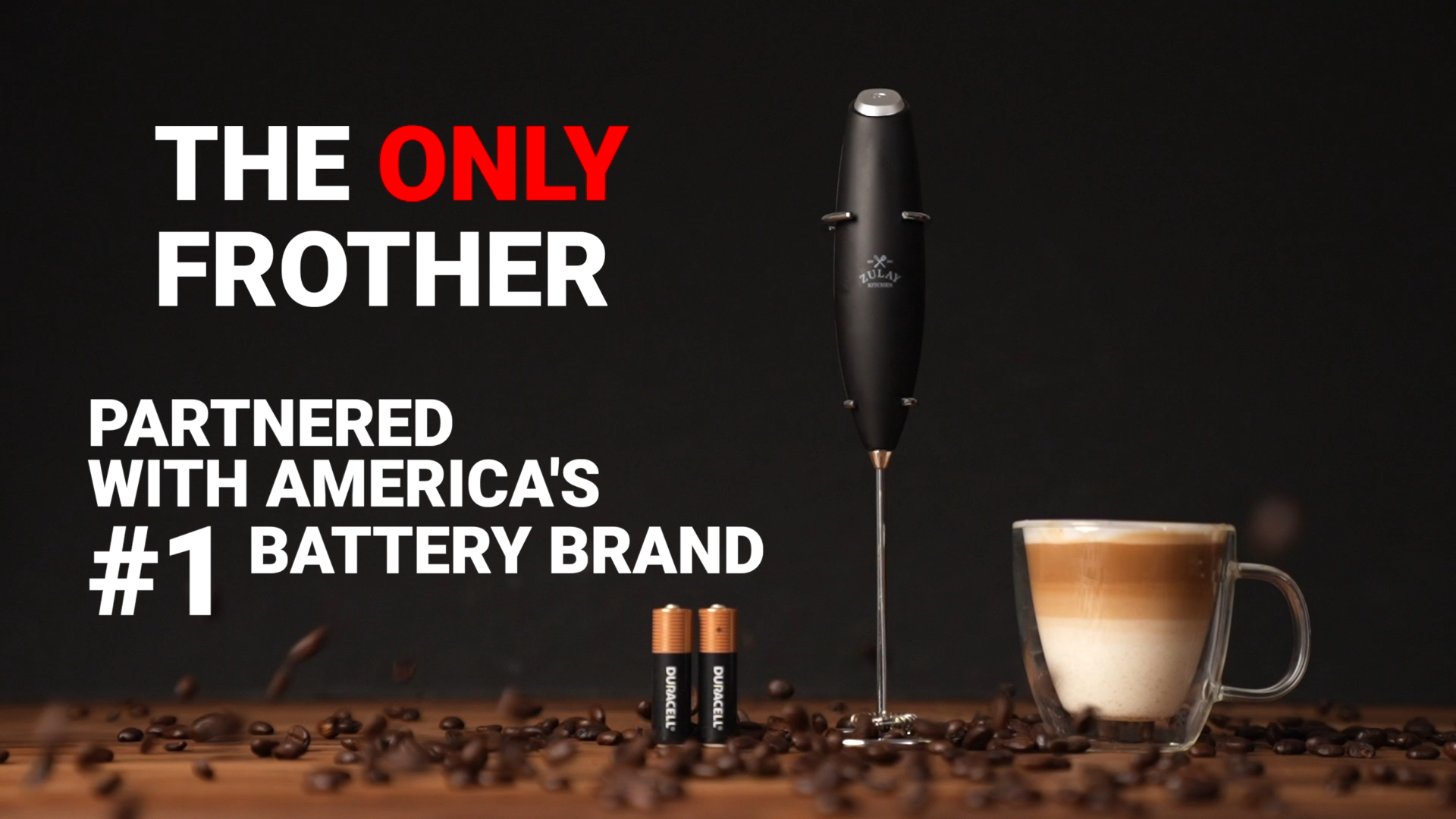 Amazon.com: Zulay Kitchen Powerful Milk Frother Wand - Ultra Fast