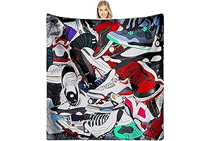 EISKBC Basketball Shoe Blanket: The Perfect Snuggle Buddy for Sneaker-Loving Kids