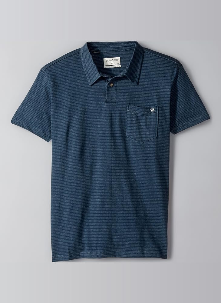 Amazon | Billabong Men's Classic Polo Shirt, Dark Slate