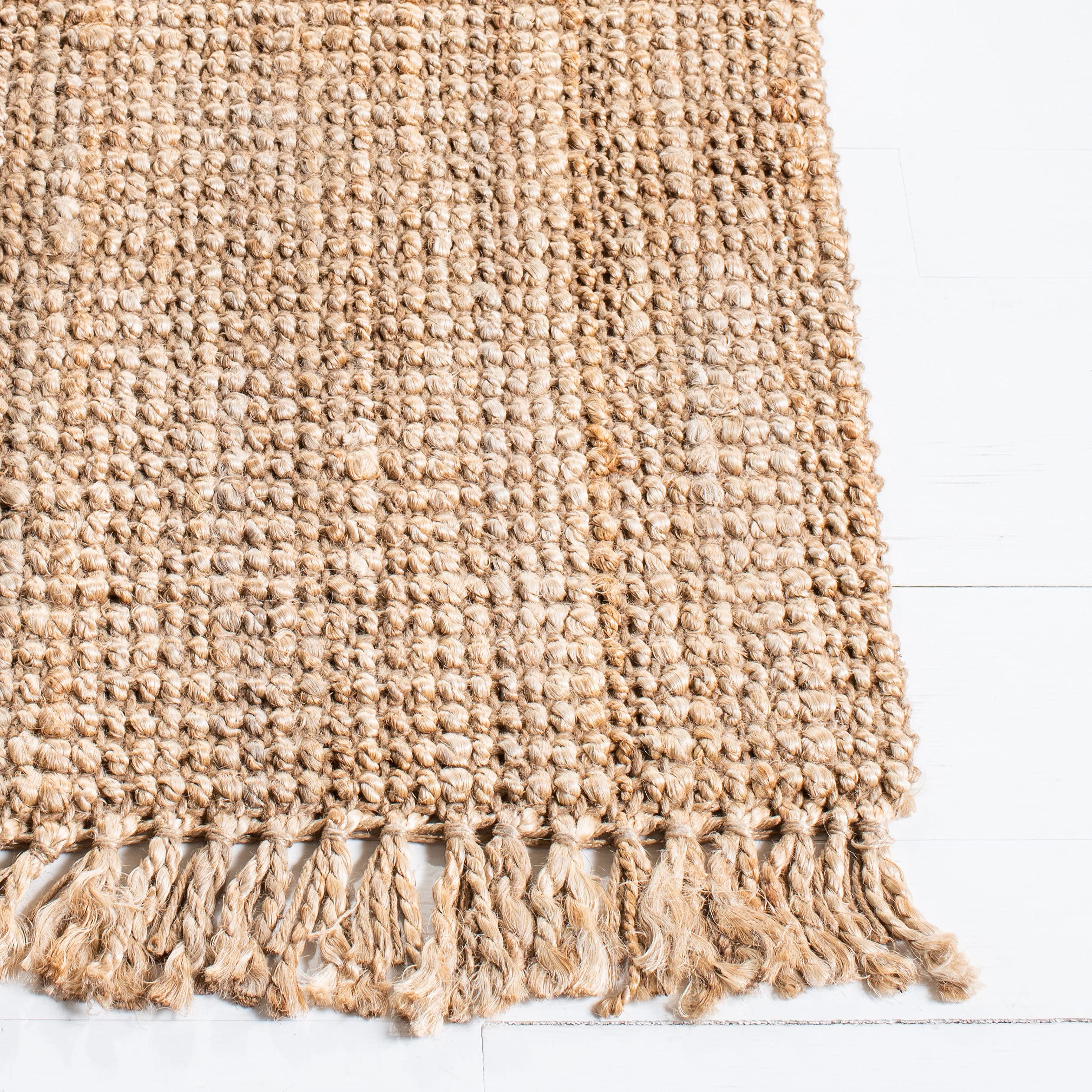 SAFAVIEH Tapis en Fibres Naturelles Salon, Salle à Manger, Chambre à Coucher - Natural Fiber Collection, Tapis à Poil Court, Naturel, 152 X 229 cm