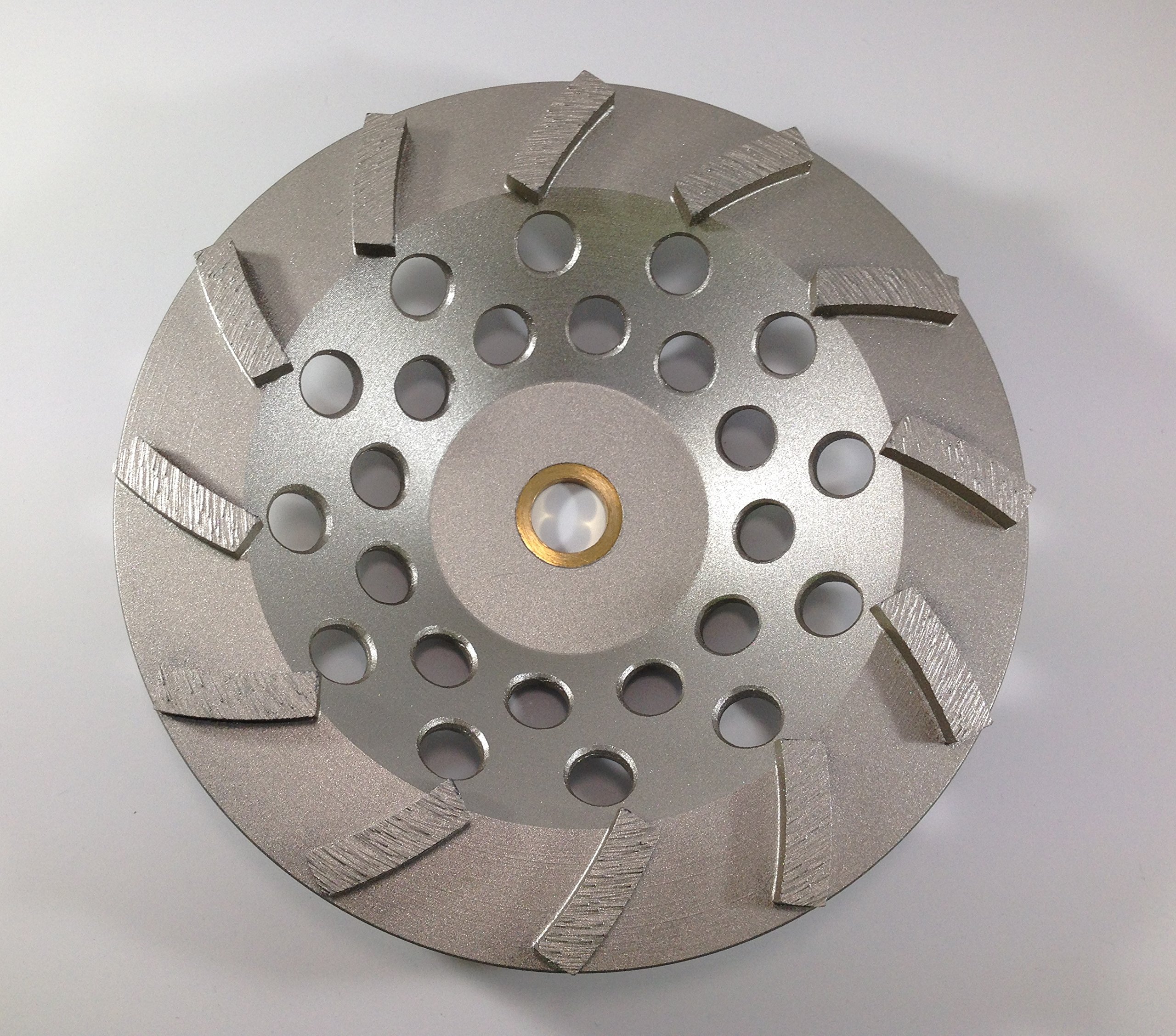 7-Inch Diamond Grinding Cup Wheel 12 Segments - Non Threaded - 7/8-5/8