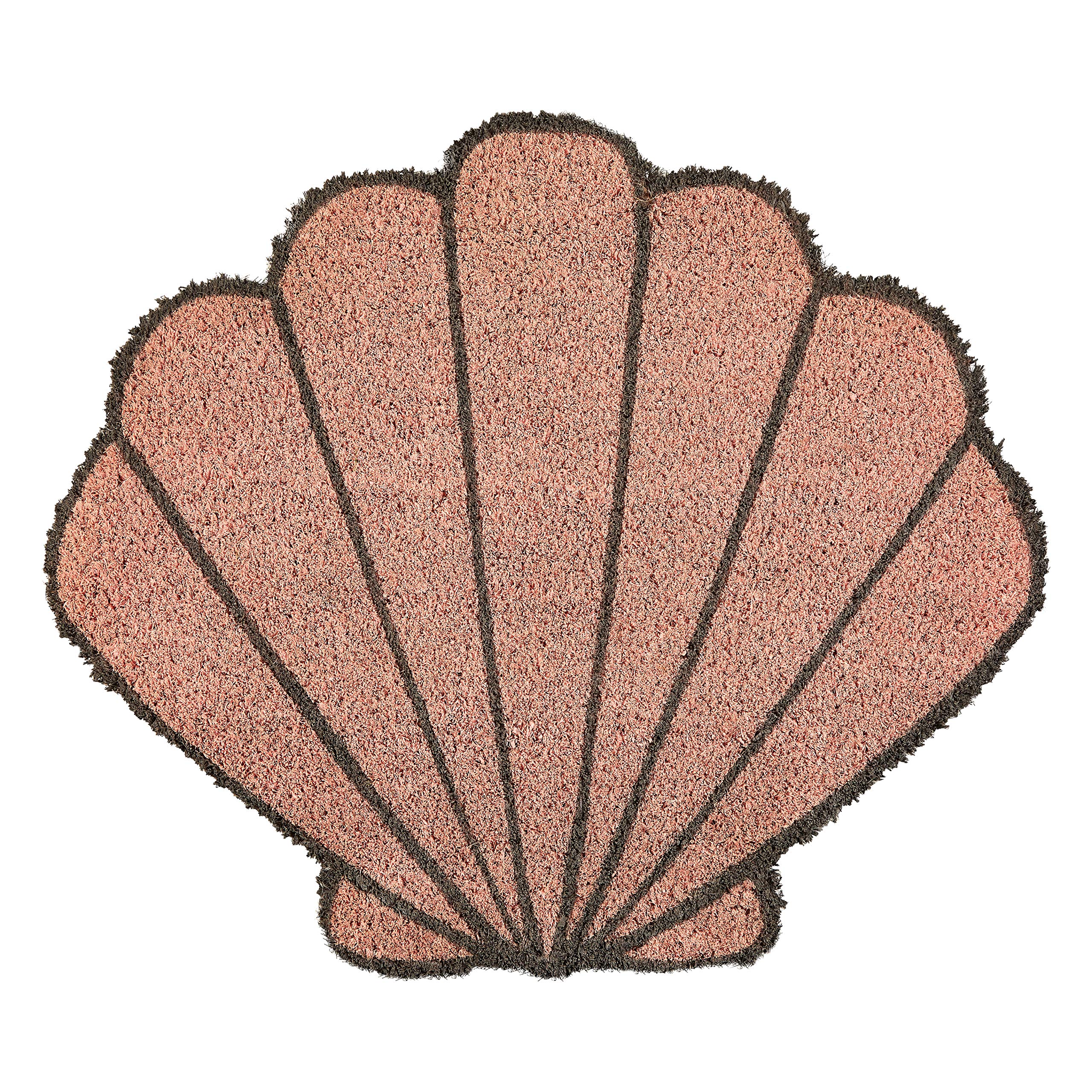 Premier Housewares Shell Doormat - Pink - Rubber - 100cm Diameter
