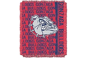 Officially Licensed Gonzaga Bulldogs NCAA Double Play Triple Woven Jacquard Throw Blanket