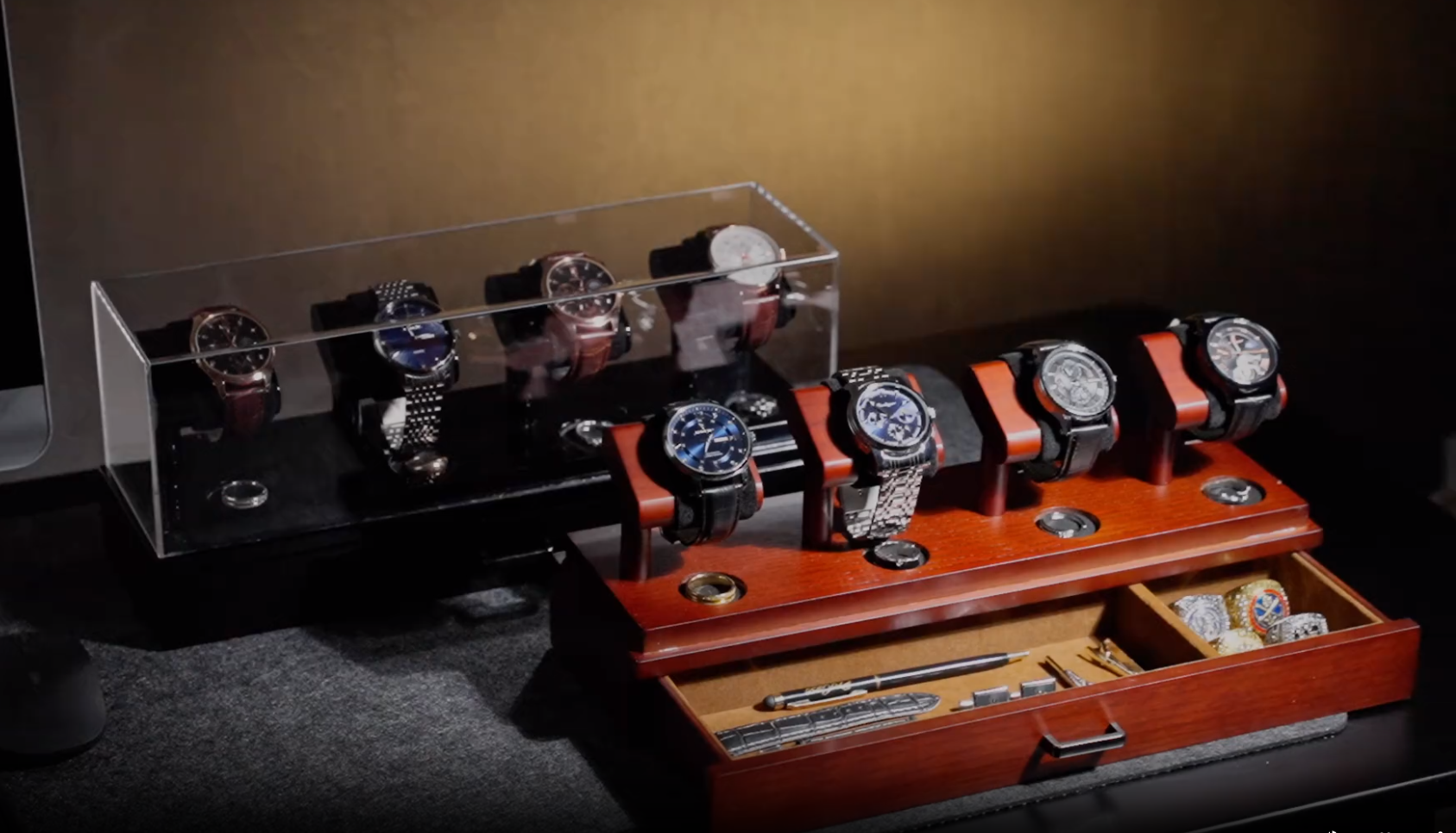 Amazon.com: ProCase Wooden Watch Display Case, 4 Slot Watch