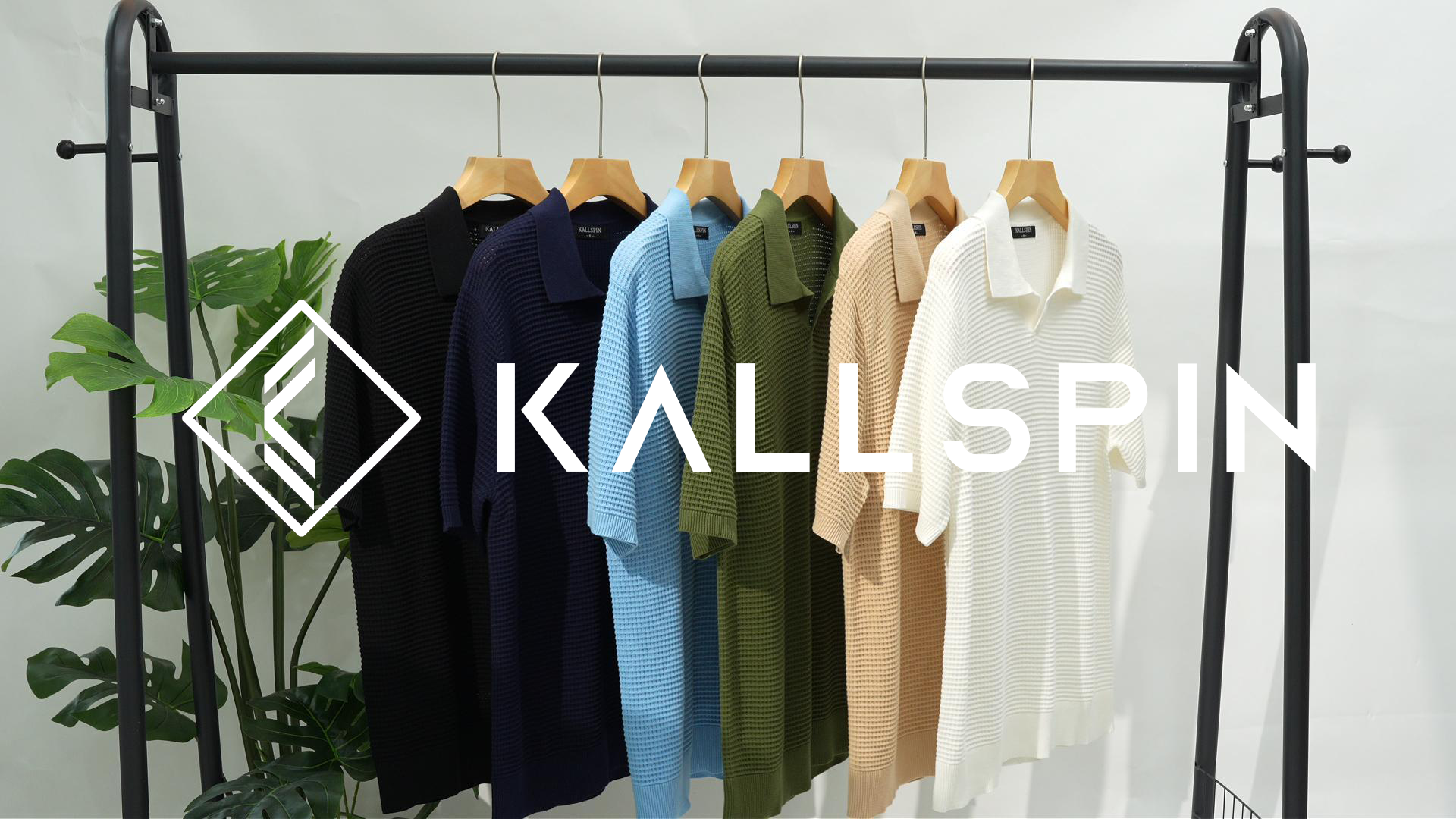 Camiseta polo para hombre Kallspin, de algodón tejido texturizado, manga corta, estilo casual para verano, playa y golf miniatura 7