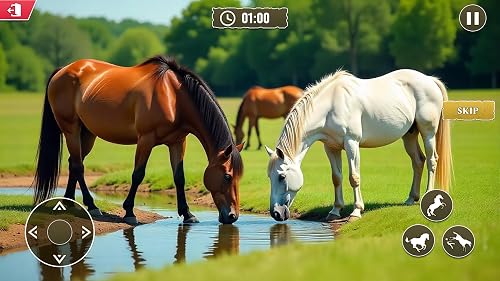 Simulateur de famille de chevaux : aventure en forêt, jeux d'animaux sauvages 2025 – vue 2